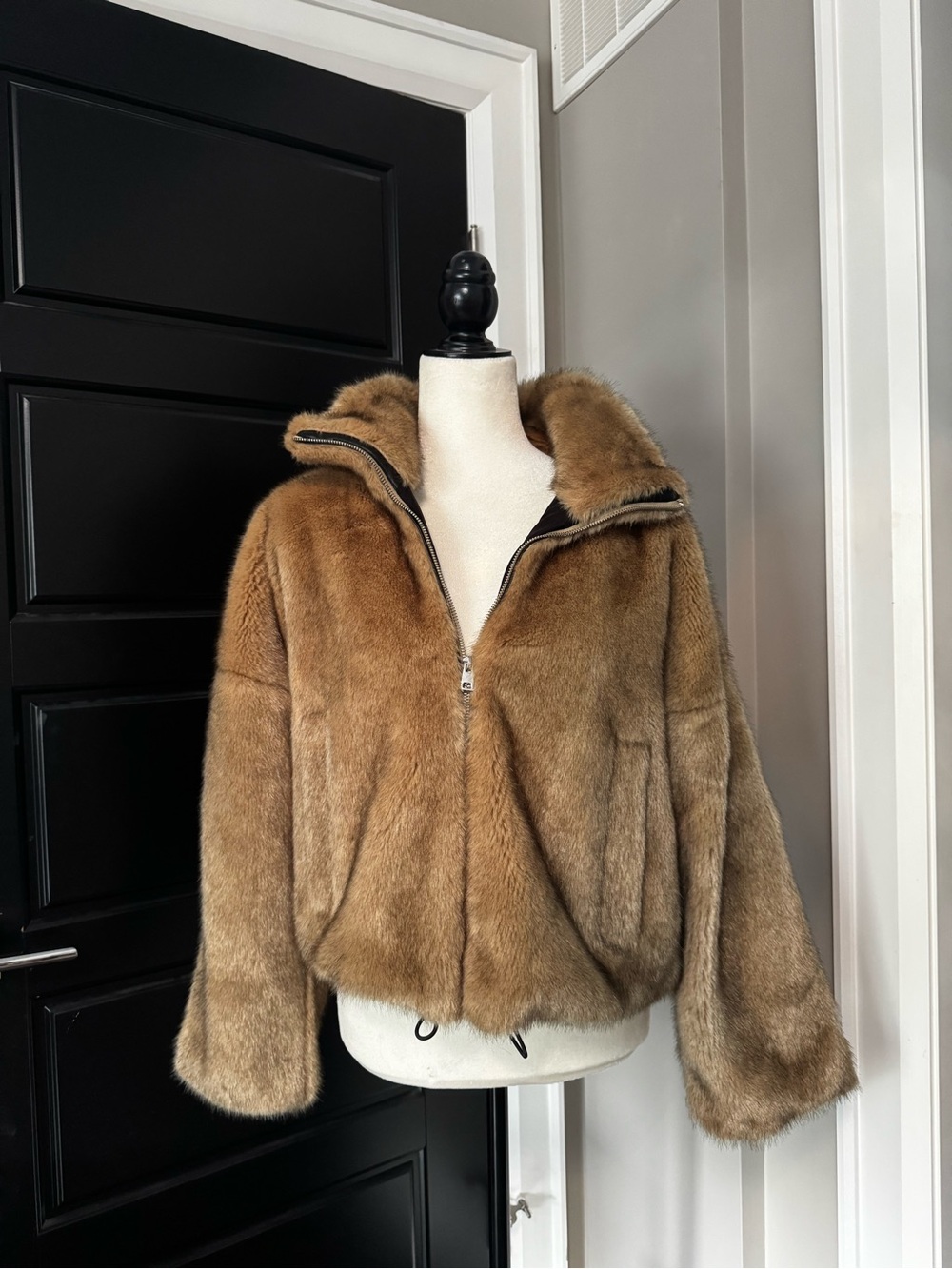 Zara faux fur sweater